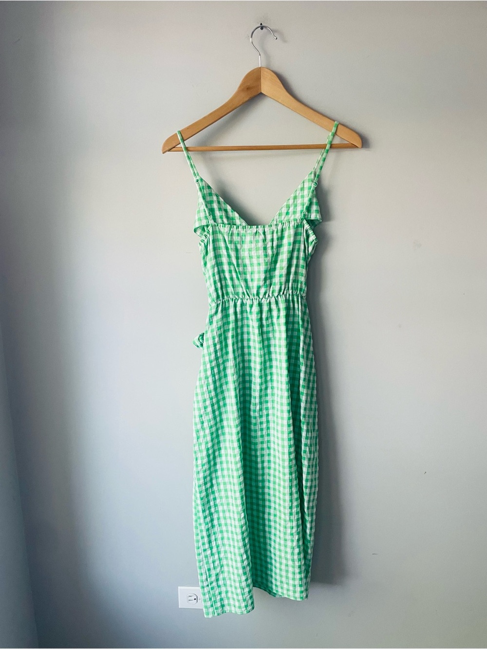 FRNCH Paris Gingham Green Dress - Picture 6 of 7